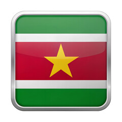 Obraz premium Suriname flag in Rounded Square icon