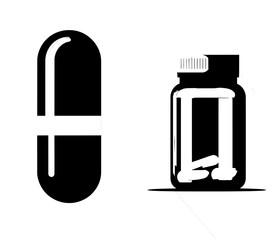 Representing medical treatment, the pharmaceutical industry, and healthcare access, the orange and white prescription pill bottle emphasizes the vital importance of medication in modern society.