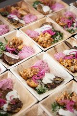 Nutritious Salads in rustic bowls