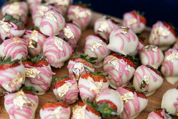 white chocolate covered strawberries