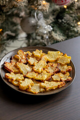 Festive Christmas-Shaped Baked Potato Appetizer
