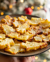 Festive Christmas-Shaped Baked Potato Appetizer