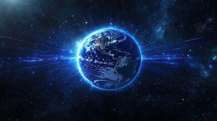 Obraz premium The Planet Earth in Space