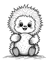  Cute Baby Sloth Holding Cookie With Happy Face