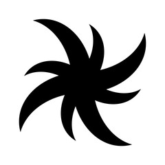 Swirling star shape dynamic element