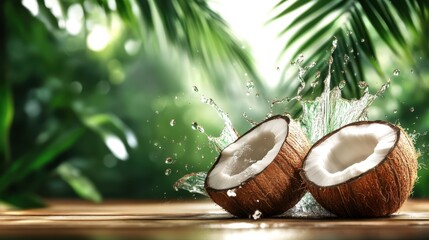 The Coconut Splashing in Paradise