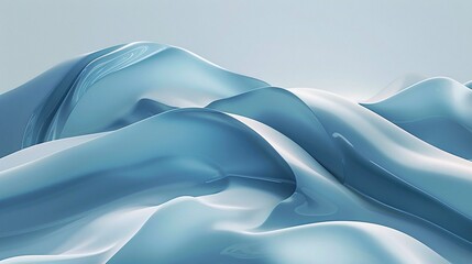 Fototapeta premium Abstract soft pastel waves blend in dreamy, flowing motion with gentle color transitions.