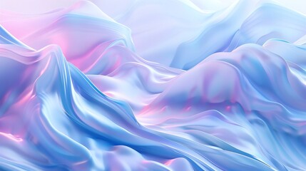Obraz premium Abstract soft pastel waves blend in dreamy, flowing motion with gentle color transitions.