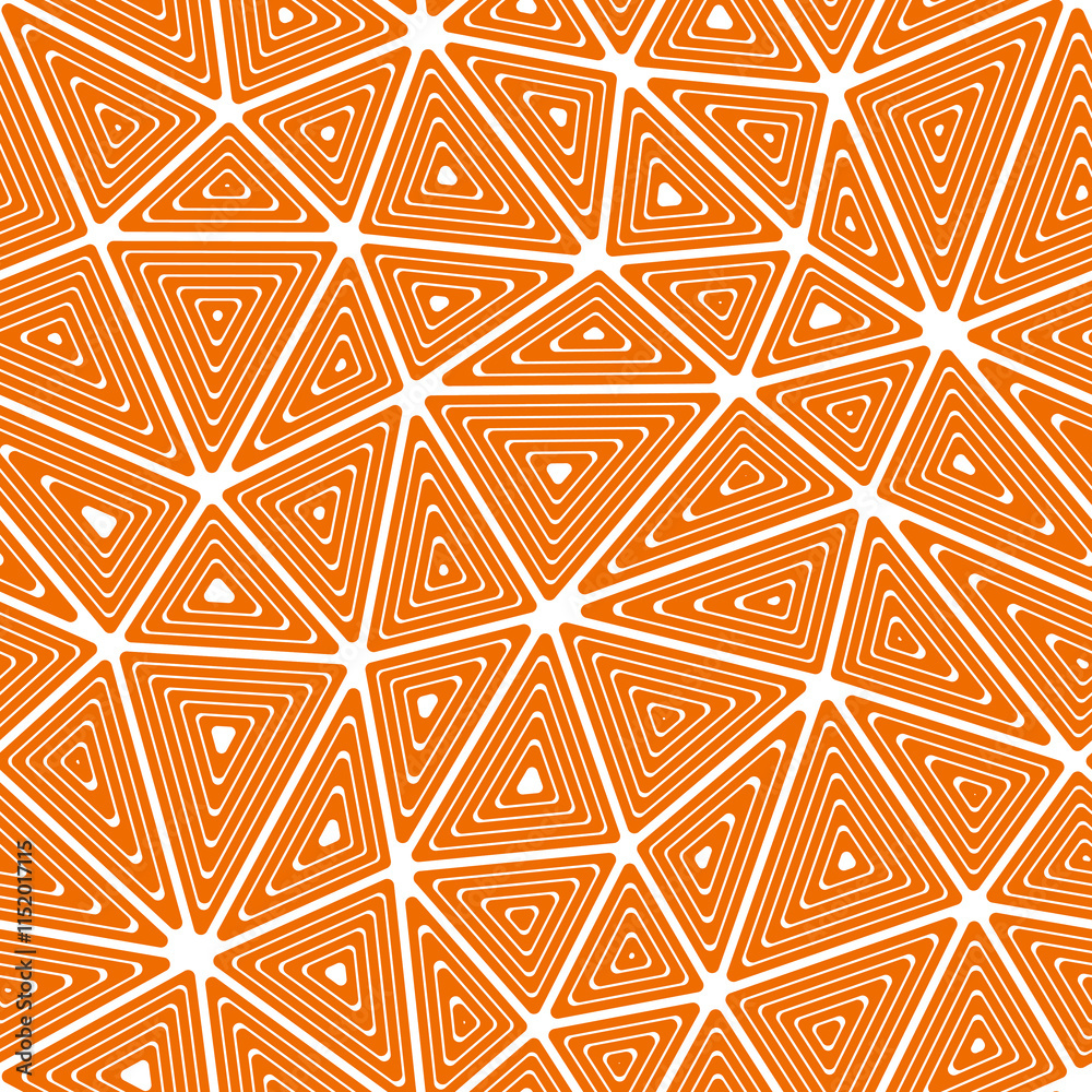 Poster triangles background design. large shape size. multiple repeated inner triangles. solid color style.