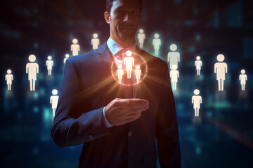 Leadership Concept: Selecting the Right Talent