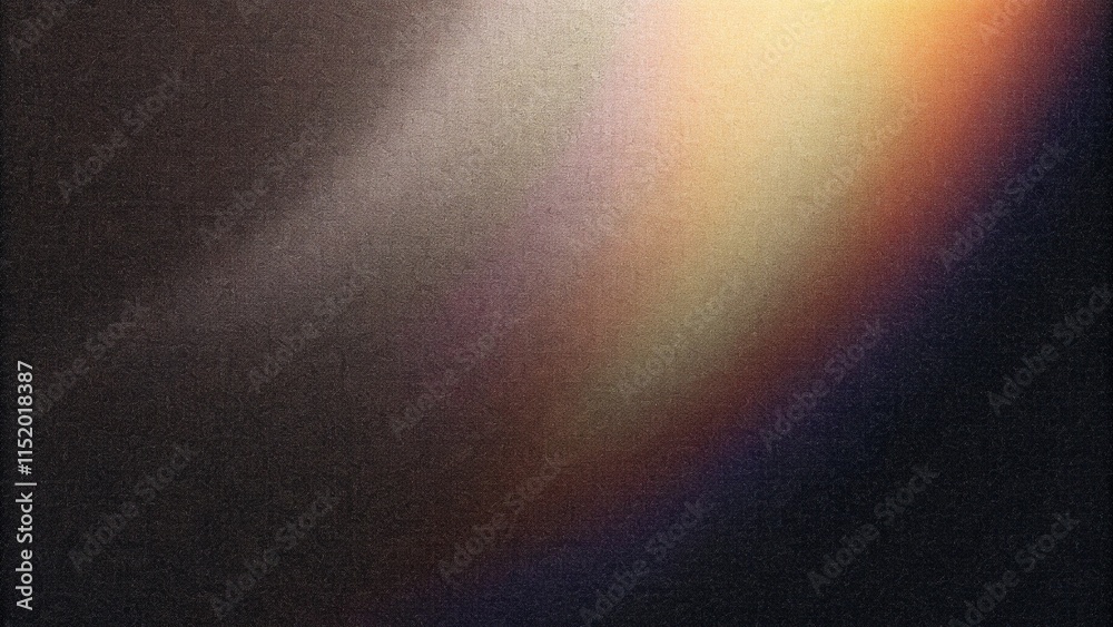Poster grainy noisy poster background, dark blue orange red color wave black backdrop abstract header banne
