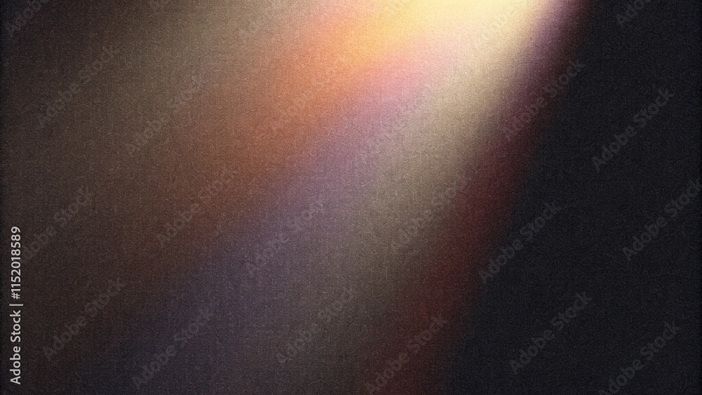 Leinwandbilder grainy noisy poster background, dark blue orange red color wave black backdrop abstract header banne