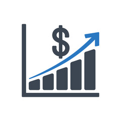 Dollar Financial Growth Chart Icon