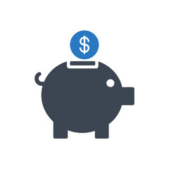 Piggy Bank Saving Icon