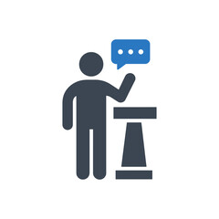 Public Speaking Icon