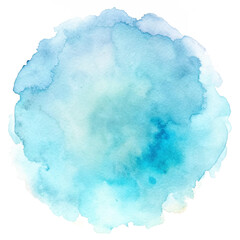 Fototapeta premium Deep blue watercolor orb exuding a sense of depth and tranquility.