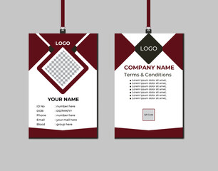 This ID card is a standard size and ready to print. You can print as many as you like, anywhere you choose, and since you own the file you can reprint anytime you run out!