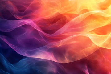 Fototapeta premium Abstract vibrant flowing wave of colors in motion