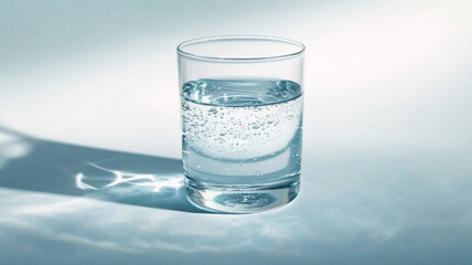 glass of water isolated on a white background