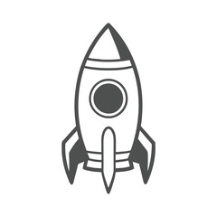 Rocket Vector Design for Space Icons.