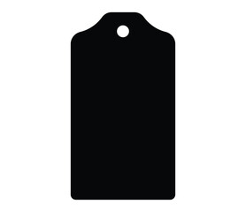 black tag, solid shape, minimalist design, simple silhouette, flat graphic, luggage label, gift tag template, monochrome, stark contrast, clean lines, negative space, high contrast, geometric form, re