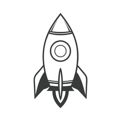 Rocket Vector Design for Space Icons.