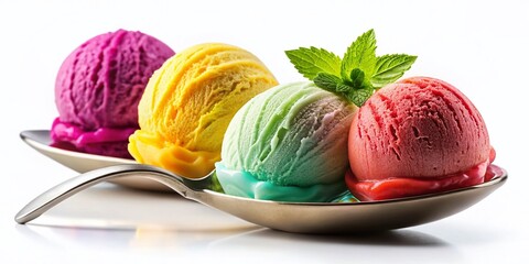 Delicious Ice Cream Scoop Blissful Treat