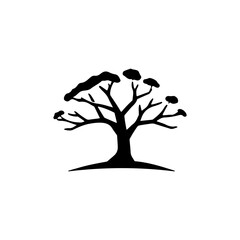 Tree silhouette vector illustration