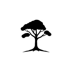 Tree silhouette vector illustration