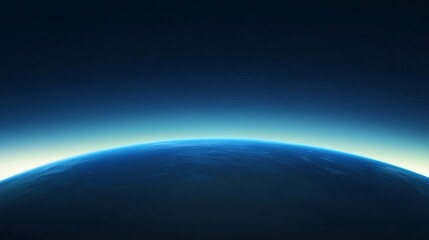 Fototapeta premium Stunning Minimalist View of Earth s Horizon from Space in Design