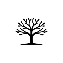 Tree silhouette vector illustration