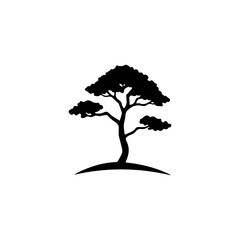 Tree silhouette vector illustration
