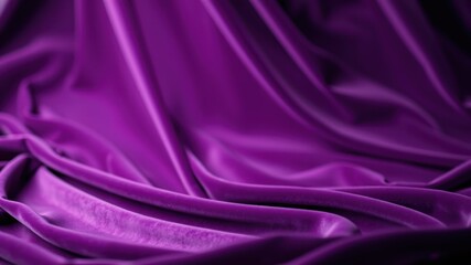 Obraz premium Soft Purple Velvet Fabric Draped in Elegant Folds