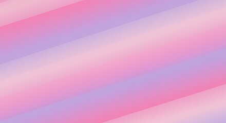 Fototapeta premium Vibrant pastel diagonal striped gradient background with soft pink and purple hues, concept for graphic design, digital art and creative template