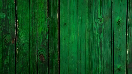 Fototapeta premium Abstract grunge old neon green painted wooden texture - wood board background panorama banner