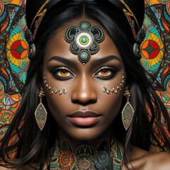 Tribal Beauty - Native art with a modern twist.