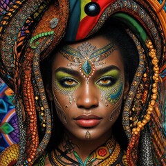 Tribal Beauty - Native art with a modern twist.