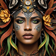 Tribal Beauty - Native art with a modern twist.