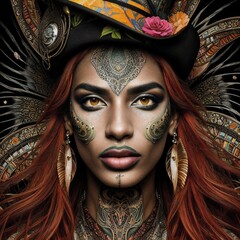 Tribal Beauty - Native art with a modern twist.