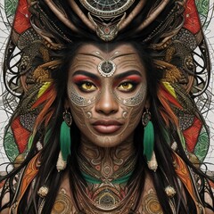 Tribal Beauty - Native art with a modern twist.