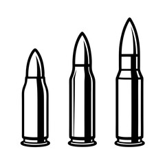 Minimal Bullet Vector Graphic Set.