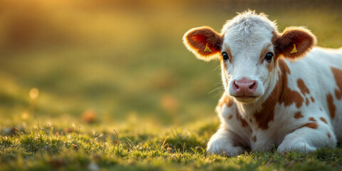 Concept photo of cow with space for text