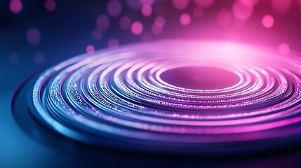 Fototapeta premium Looping Holographic Designs in Vibrant Futuristic Display