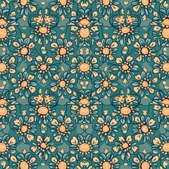 Geometric Islamic seamless pattern illustration