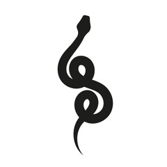 Snake icon. Snake silhouette vector