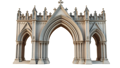 Gothic Architecture Archway:  Intricate Stonework and Elegant Design