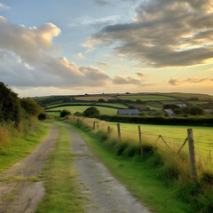 landscape with road