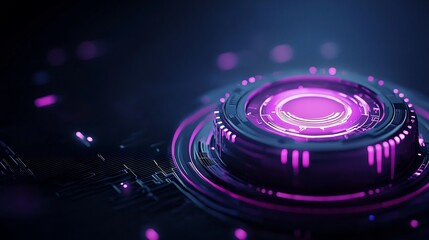 Obraz premium Vibrant Digital Vertex Holography with Futuristic Tech Aesthetic Patterns