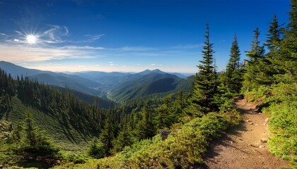 Fototapeta premium landscape in the mountains