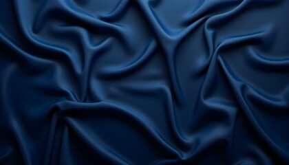 Elegant black satin and silk fabric with smooth shiny texture and luxurious backdrop
